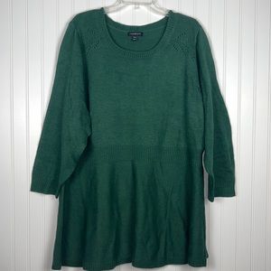 Lane Bryant Green Swing Sweater Size 22/24